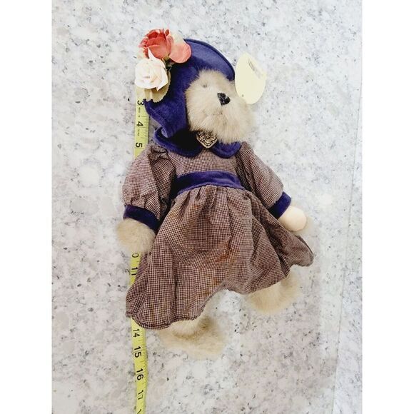 Jerry Elsner Velvet Treasures Mrs. Daley Stuffed Bear Vintage‎ Has Tag Has Spot. - Picture 12 of 13